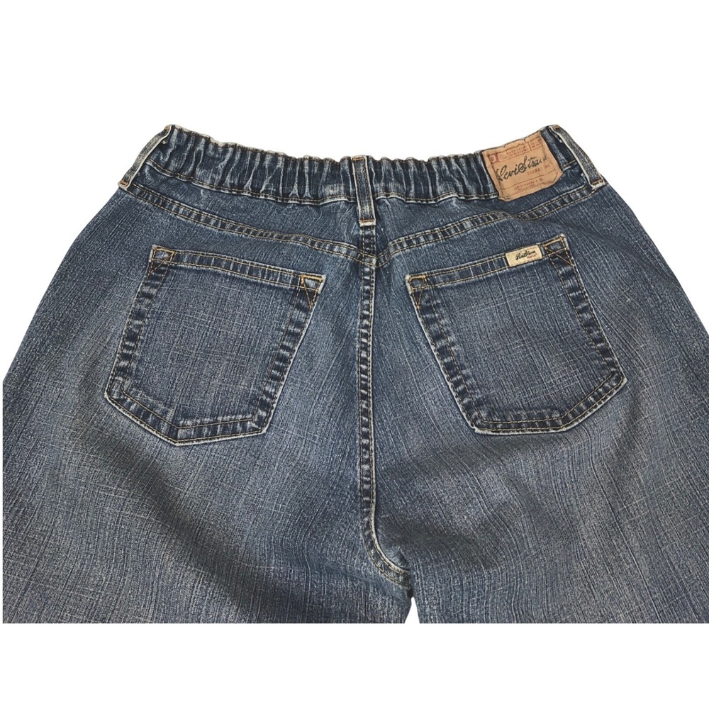 Vintage Levi Strauss Signature Womens Low Rise Bootcut Jeans Stretch Size 10x30 - Picture 7 of 9